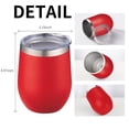 thumbnail image 2 of Vasos para vino YEBTS Life, 350 ml, 6 unidades, acero inoxidable, 2 of 7