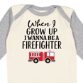 thumbnail image 4 of Inktastic Future Firefighter Kids Fireman Boys Long Sleeve Baby Bodysuit, 4 of 5
