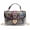 Black, variant on Colorful Graffiti Print Studded Transparent PVC Crossbody Bag, Women's Top Handle Chain Satchel Purse, Trendy Street Style Handbag ﻿ ﻿