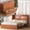 Brown, variant on Puremind Queen Size Solid Wood Murphy Bed Frame, Cabinet Bed with Charging Port and Storage Drawer for Bedroom/Guest Room, Without Mattress, Gray