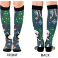 thumbnail image 2 of FREEAMG Christmas Compression Socks Women Men Long Stocking (20-30mmHg) Travel Knee High Stockings for Athletic Sports,Running,Cycling,Nursing, 2 of 7