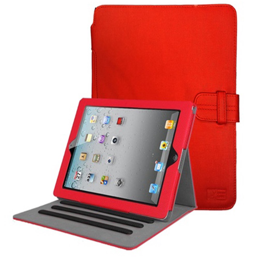 iPad Folio Case for iPad 2, iPad 3, IPad 4 Red