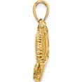 thumbnail image 2 of 14K Yellow Gold 2-D Elephant Running With Raised Trunk Charm (21.45 X 25.97) Made In United States k6458, 2 of 5