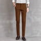 thumbnail image 4 of Pantalones de oficina rectos y elásticos de 9 pulgadas recortados para hombre, pantalones de trabajo para hombre, pantalones de traje elásticos con trenzas, ajustados, baratos, para vestir, informales, 4 of 5