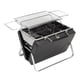 thumbnail image 4 of Parrilla de barbacoa de carbón portátil, parrilla plegable para portátil, para acampar, cocinar al aire libre, Picnic en el patio trasero, color negro, 4 of 5