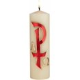 thumbnail image 1 of CB Church Supply Devotional Candles Hand Decorated Family Prayer Candle by Will & Baumer, 8-Inch, Chi Rho, 1 of 2