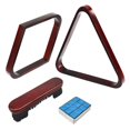 thumbnail image 2 of Ethern Pool Ball Rack Triangle Solid Wood Billiard Supplies,Holds Standard 2-1/4" Sized, 2 of 9