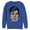Royal Blue, variant on Men's Superman Classic Clark Kent Portrait Sweatshirt Athletic Heather Small
