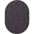 thumbnail image 1 of Indoor Outdoor custom size area rugs made in USA pattern Geometrical comes in Ten colors and Nine shapes rectangular,round,square,runners,oval,octagon,half round - Purple, 12' x 18' Oval Area Rugs, 1 of 1