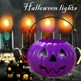 thumbnail image 4 of UDIYO Plastic Bucket Halloween Pumpkin Bucket Portable Pumpkin Candy Bucket Trick or Treat Bucket with Handle for Halloween Party Favor Supplies, 4 of 8