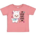 thumbnail image 3 of Inktastic My Great Aunt Loves Me- cute and happy llama Boys or Girls Baby T-Shirt, 3 of 5