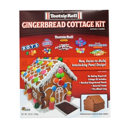 Tootsie Gingerbread Cottage Kit with Link & Lock Easy to Assemble Cottage Panels.