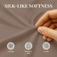 thumbnail image 5 of Sacred Thread Rayon Derived from Bamboo Sheets Queen Size, 18'' Deep Pocket Cooling Sheets for Hot Sleepers, 6 PC Cooling Sheets (Queen Size) (Mocha), 5 of 9