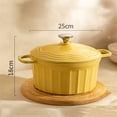 thumbnail image 2 of Ceramic Enamel Pot Household Soup Pot Stew Pot Induction Cooker Casserole Ceramic Casserole Non-stick Pot, 2 of 5