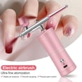 thumbnail image 4 of Kit de Aer&oacute;grafo Port&aacute;til con Compresor, Pistola de Aire Recargable para Tatuaje, Arte de U&ntilde;as, Pastel, Maquillaje, Tatuajes, Pintura (Rosa), 4 of 9