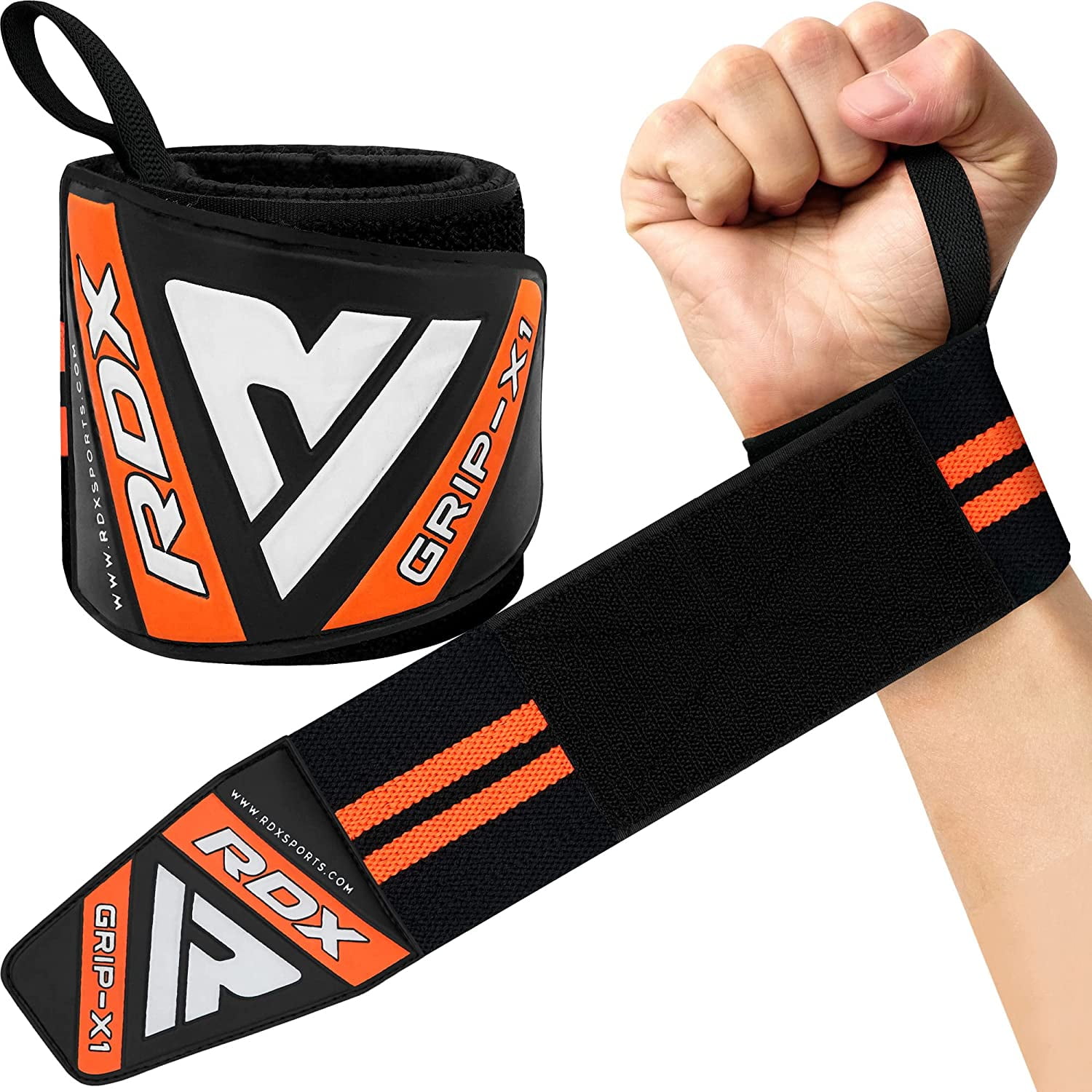 SINGLE LOOP 21 INCH LIFTING STRAPS BODYBUILDING WRIST BAR SUPPORT GYM EXERCISE 