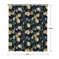 thumbnail image 5 of Yellow Lemon Fruit Leaves Black Pattern Shower Curtain 72"x84" ,Bathroom Decorative Shower Curtains Set with 12 Hooks,Modern Waterproof Washable Shower Curtain, 5 of 6