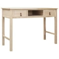 thumbnail image 1 of vidaXL Writing Desk Natural 110x45x76 cm Wood, 1 of 5