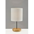 thumbnail image 3 of Adesso Brielle 22" 1-Light Black Table Lamp with White Boucle Fabric Drum Shade, 3 of 6