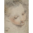 thumbnail image 3 of Federico Barocci 11x14 Black Modern Framed Museum Art Print Titled - Head of a Girl, Study for a Figure in the Madonna Del Popolo Altarpiece in The&nbsp;Uffizi (ca.&nbsp;1575-79), 3 of 5
