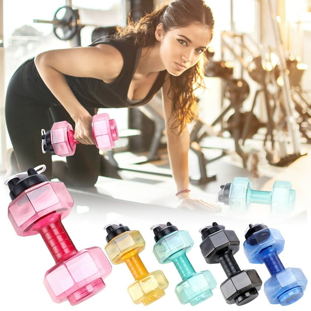 Bouteille d'eau de 2,2 L en forme d'haltère respectueuse de l'environnement pour le sport, le Bouteille d'eau de 2,2 L en forme d'haltère respectueuse de l'environnement pour le sport, le