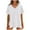 White, variant on Women's Oversized Tshirts Short Sleeve V Neck Basic Tees Loose Fit Side Split Long Tops for Leggings (XL, White)