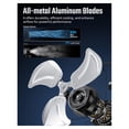 thumbnail image 2 of 20 Inch 3-Speed High Velocity Heavy Duty Metal Industrial Floor Fans , Black, 20", 2 of 7