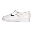 thumbnail image 3 of 24 HOUR COMFORT Aileen Wide Width Classic Leather Comfort Slip On Shoes with Buckle WHITE 5.5, 3 of 6