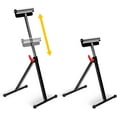 thumbnail image 1 of Support à Rouleaux, Supports à Rouleaux pour Menuiserie, Table de Sortie, Extension de Scie de Table, Rouleaux de Sortie, Hauteur Réglable 26 Pouces-44 Pouces, Support Portable, Pliable, Travail, Capacité de 135LB Chacun, 2PK, 1 of 7