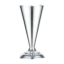 Bfogop Tabletop Metal Wedding Flower Trumpet Vase, 9.8 inch Table Decorative Centerpiece, Artificial Flower Arrangements for Anniversary Ceremony Party Birthday Home Decor (Sliver)