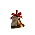 thumbnail image 3 of Bible Verse Christmas Ornament Gold Bell Scripture Hanging Decoration Religious Holiday Tree Decor with Inspirational Engraved Words, 3 of 3