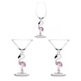 thumbnail image 1 of 3 Pieces Glass Transparent for Party Events Christmas Cocktail Couples, 1 of 9