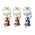 thumbnail image 6 of Elegant Foxes Brooch With Pearls Accent For Women Fashion Jewelry Accessories, 6 of 9