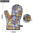 thumbnail image 6 of Cute Oven Mitts,Halloween Cute Icons Collage Pattern Oven Mitt 2-Pack Set,Kitchen Gloves for Oven,Heat Resistant Oven Mitts 7.7"x12", 6 of 7