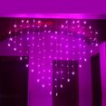 thumbnail image 2 of Guirnalda de luces LED de 2 m para cortina, guirnalda de luces románticas para fiestas en el jardín, decoración para exteriores, bodas, decoración navideña para el hogar, 2 of 5