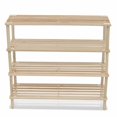 thumbnail image 2 of vidaXL 4-Tier Shoe Racks 2 pcs Solid Fir Wood, 2 of 4