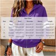 thumbnail image 7 of LUVDA Stripe Sleeve Zip Up Hoodie for Women Athletic Sweatshirt with Kangaroo Pocket Casual Loose Fit Top, 7 of 7