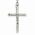 thumbnail image 3 of Stainless Steel Polished 4mm Beaded 25in Rosary Necklace; 25 inch; for Adults and Teens; for Women and Men, 3 of 4