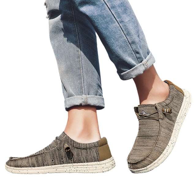 Zapatos Deportivos Malla para Hombre Deporte Punto Punta Ancha Transpirable Al Aire Libre
