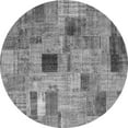 thumbnail image 1 of Ahgly Company Indoor Round Patchwork Gray Transitional Area Rugs, 3' Round, 1 of 1