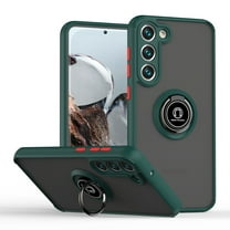Dteck Case for Samsung Galaxy A14 5G,Shockproof Rubber Magnetic Ring Holder Kickstand Slim Back Cover for Galaxy A14 5G,Dark green