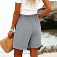 thumbnail image 5 of ByworldtasicNo Boundaries Summer Shorts for Women Casual Ruffle Drawstring High Waist Wide Leg Comfy Lounge Shorts, 5 of 5