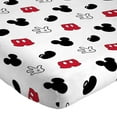 thumbnail image 4 of Disney Mickey Mouse Cute Faces White 3 Piece Twin Sheet Set, 100% Microfiber, 4 of 5