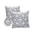 thumbnail image 2 of Outdoor Throw Pillow Cover Vintage Blue Orange Splicing Circle Waterproof Cushion Covers 2 Pack Abstract Geometric Tile Texture Pillow Cases Home Decoration for Patio Garden Couch Sofa, 2 of 7
