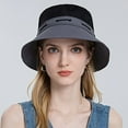 thumbnail image 5 of Shenmeida Unisex Hat Bucket Hat Contrast Color Lightweight Outdoor Hot Summer Beach Vacation Headwear, 5 of 6