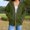 *Green, variant on ClodeEU Hoodies For Women，Oversized Zip Up Sweatshirt，Casual Fall Hoodie with Pocket And Drawstring Army Green,Womens Plus L