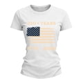 thumbnail image 5 of NMMUED 250 Years America Anniversary Flag Shirt Women 4th of July Shirts Patriotic Independence Day Short Sleeve Outfit White XXL, 5 of 6
