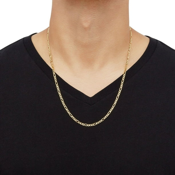 Rope Chain 14k Gold Men's Figaro Necklace 20 Figaro Chain Necklace In 14K  Gold