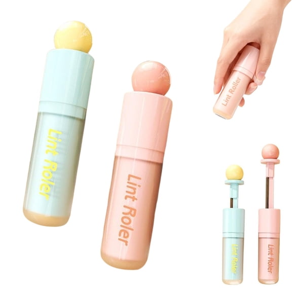 2 in 1 Portable Washable Lint Remove, 2 in 1 Washable Lint Remover, Reusable Lint Roller Pet Hair Remover, Portable Remover for Dog Cat Hair, Clothes Furniture Travel (2PCS, Mix)