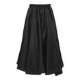 thumbnail image 2 of Zaldita Girls Flared Skater Skirts Ballet Tutu Dress Chiffon Latin Dance Skirts Performance Costume Dancewear Black 3-4, 2 of 4